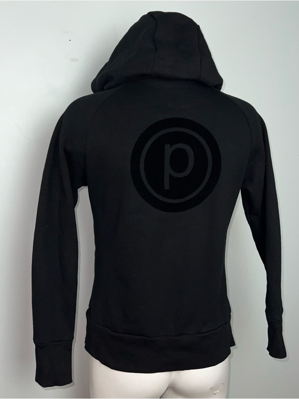 TAVI NOIR Black Zip Up Hoodie Fleece Lined Athletic Lounge Size Small - Picture 5 of 16